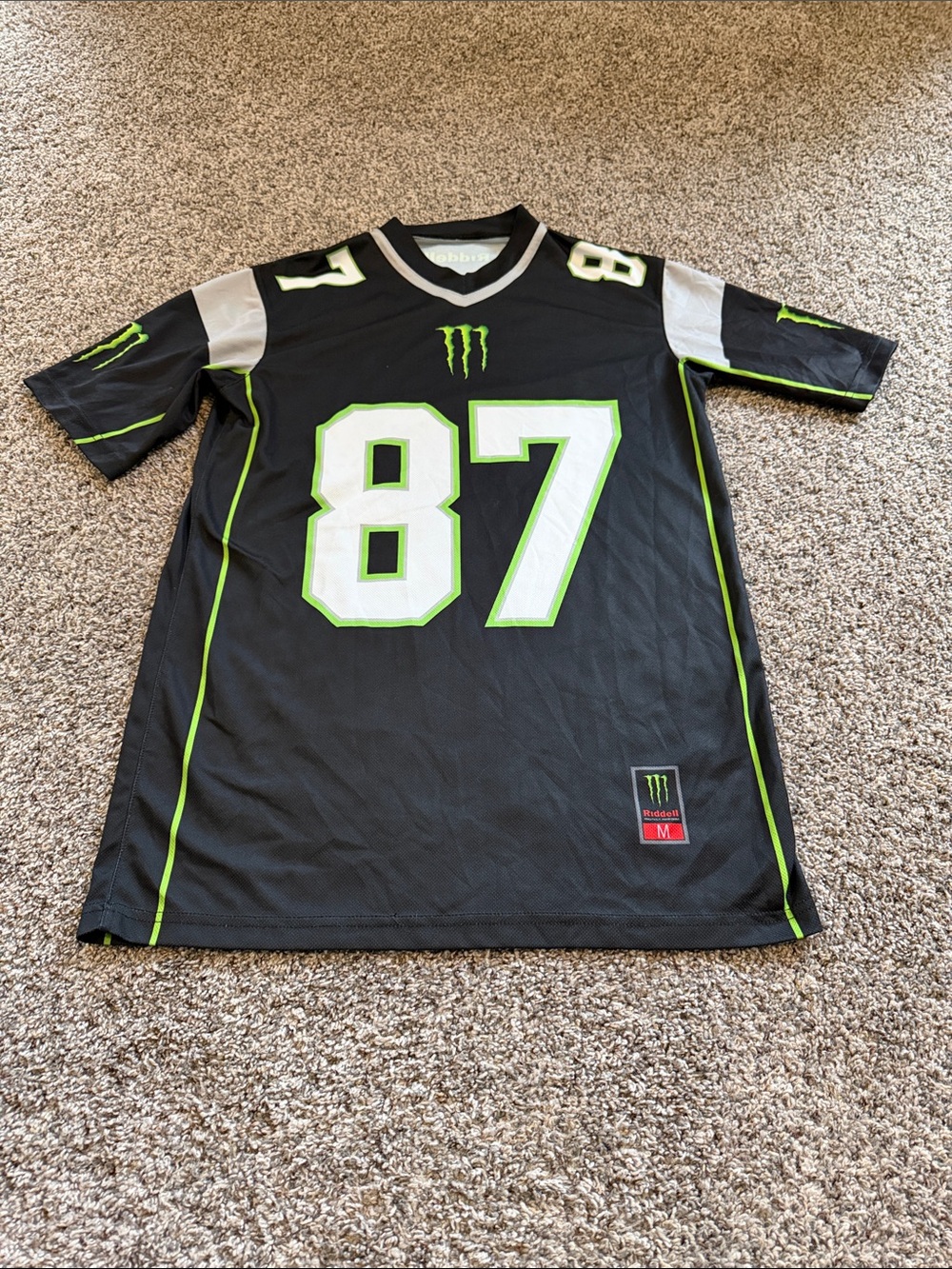 Gronkowski Monster Energy Black & Lime #87 Jersey Size Medium